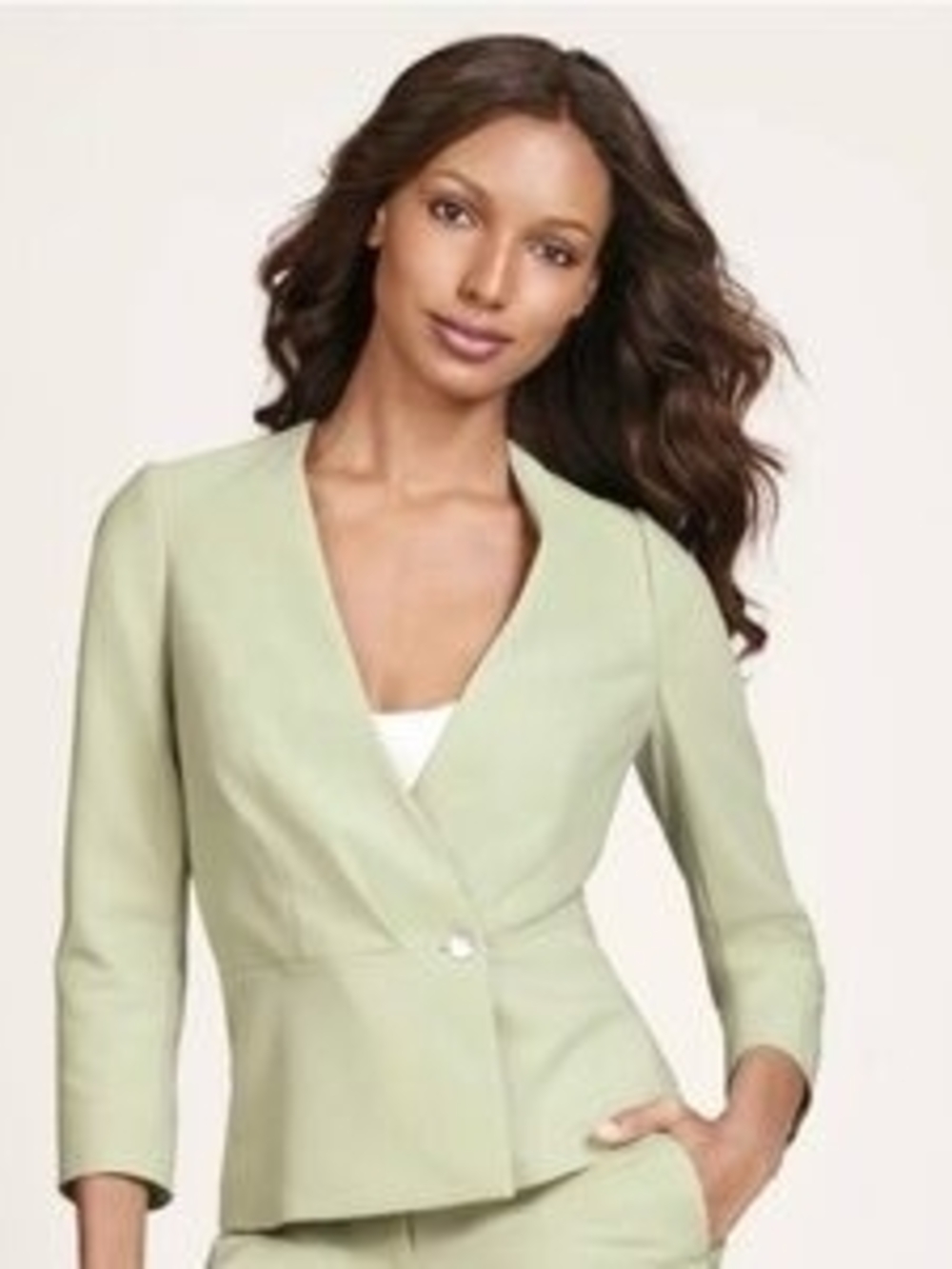 The Limited Scandal Pale Sage Collarless Blazer Large New With Tags